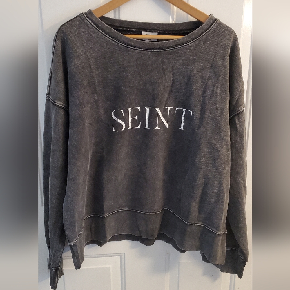 NWT Seint Women's Black Sweatshirt